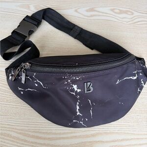 Buffbunny Black Marble Belt Bag